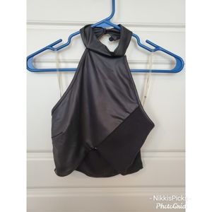 Black halter top